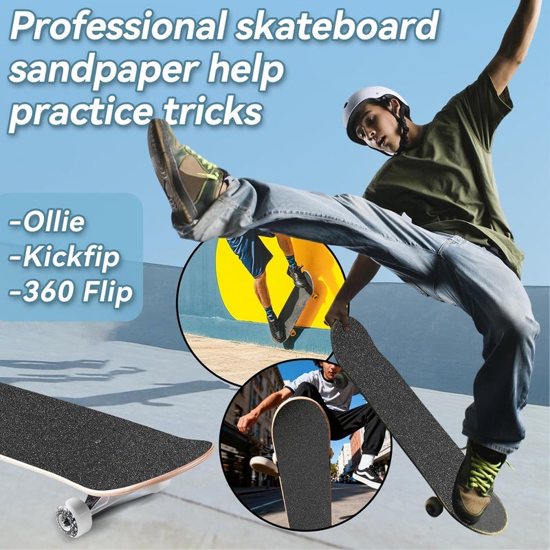 Aolabela Grip Tape, 10x36 No Air Bubbles, Griptape, Scooter & Skateboard Tape, 80 Grit - Image 4